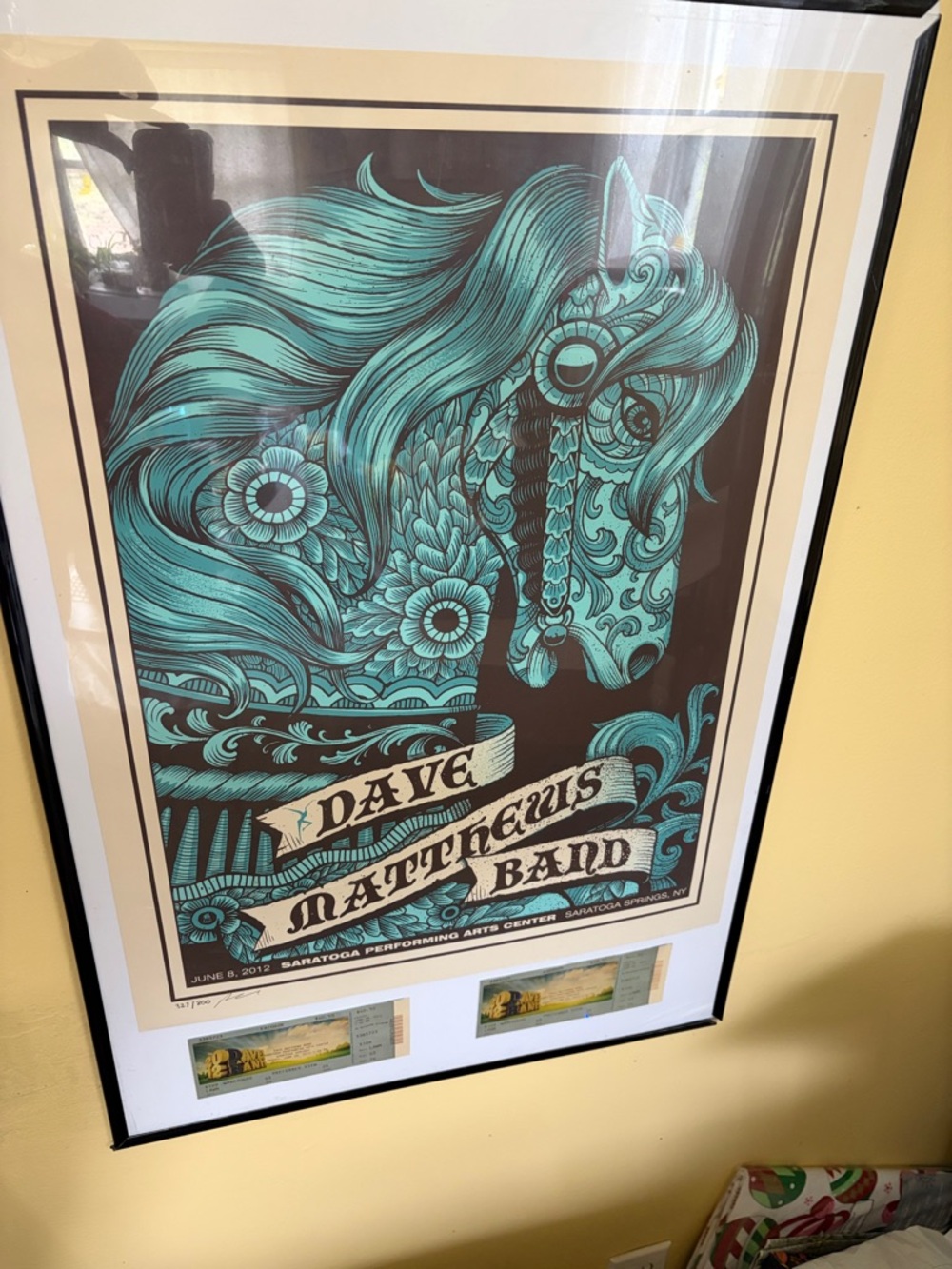 Dave Matthews Band Poster 6/8/2012 SPAC Saratoga Springs NY Signed A/P
